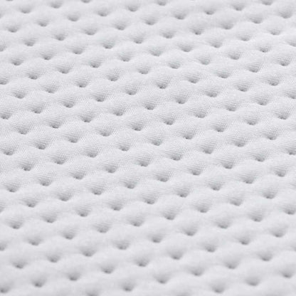 Matratzenauflage Weiß 200 x 200 cm Jacquard Stoff