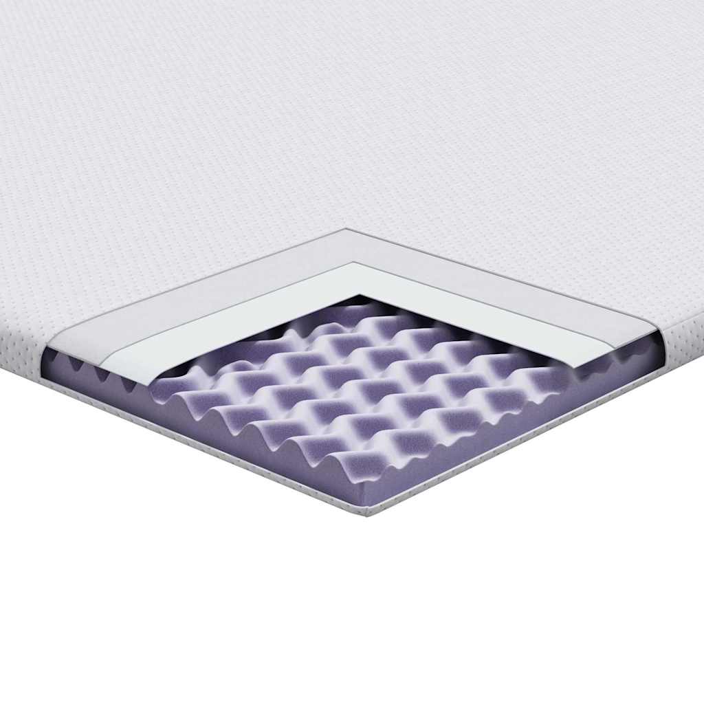Matratzenpads Weiß 90 x 200 cm 100% Polyester Jacquardstoff
