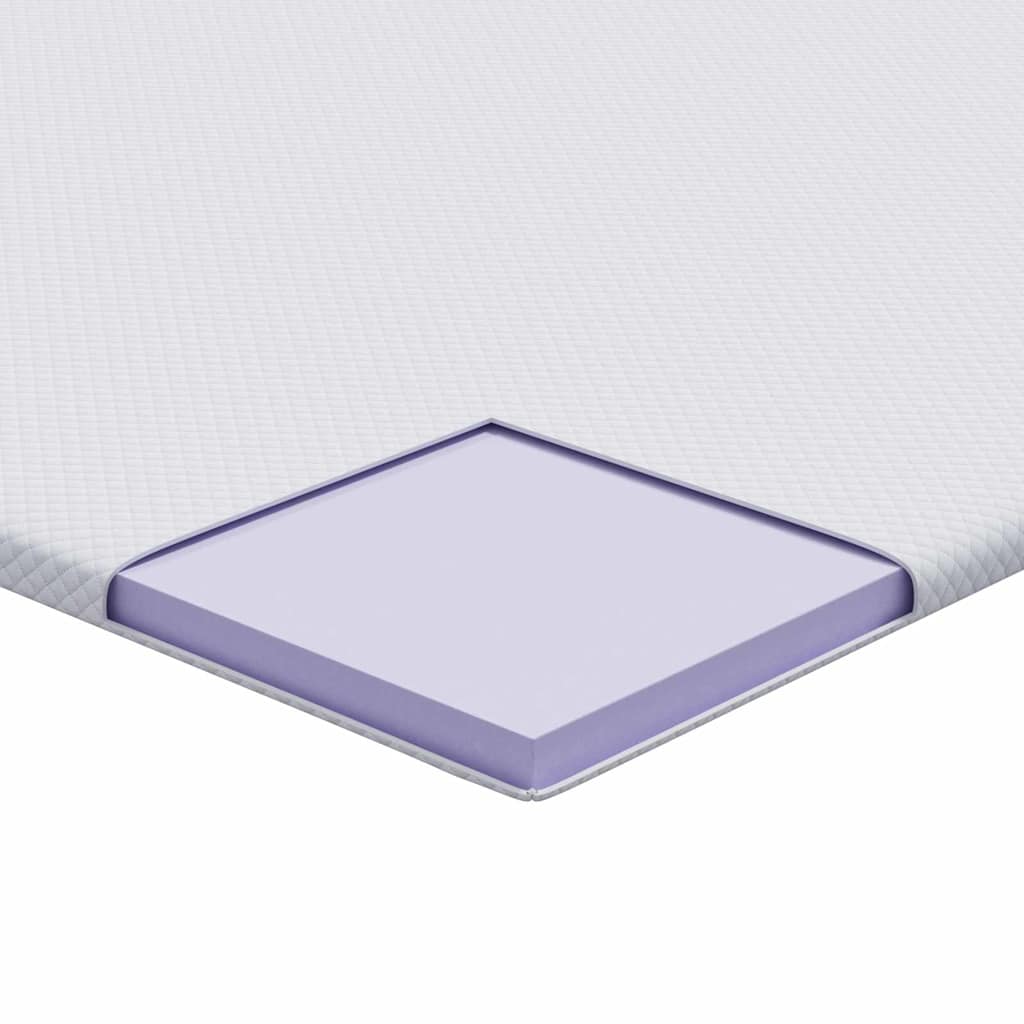 Matratzenpads Weiß 100 x 200 cm 100% Polyester Jacquardstoff