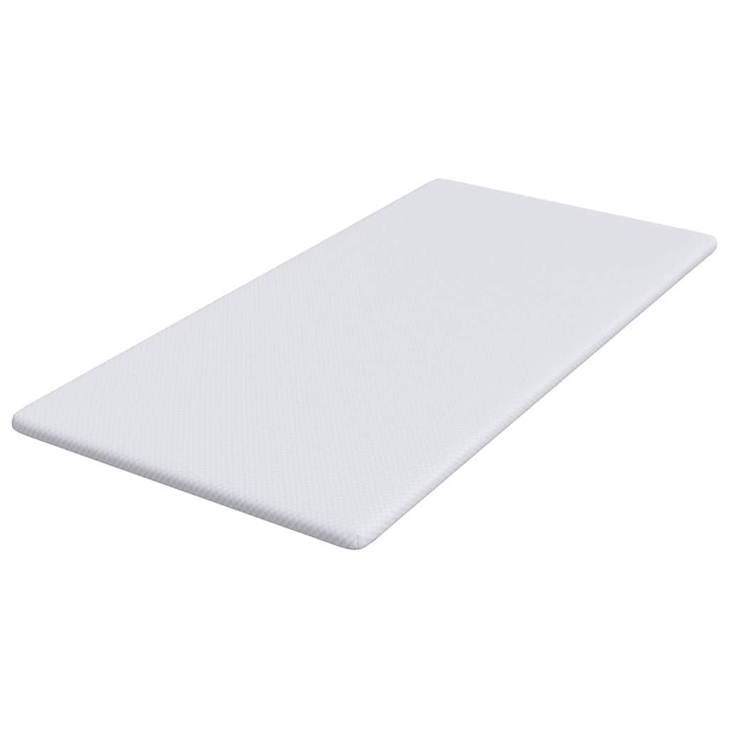 Matratzenpads Weiß 100 x 200 cm 100% Polyester Jacquardstoff