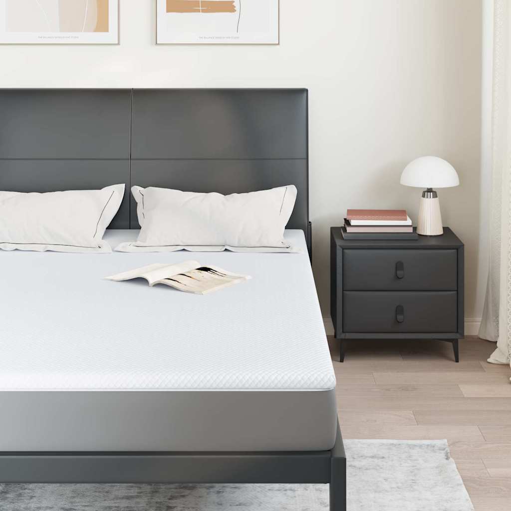 Matratzenpads Weiß 140 x 190 cm 100% Polyester Jacquardstoff