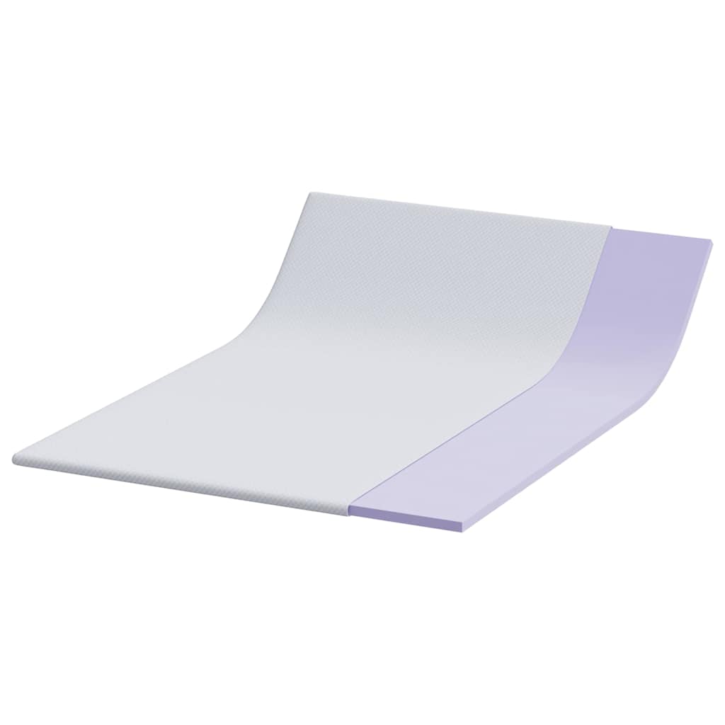 Matratzenpads Weiß 140 x 190 cm 100% Polyester Jacquardstoff