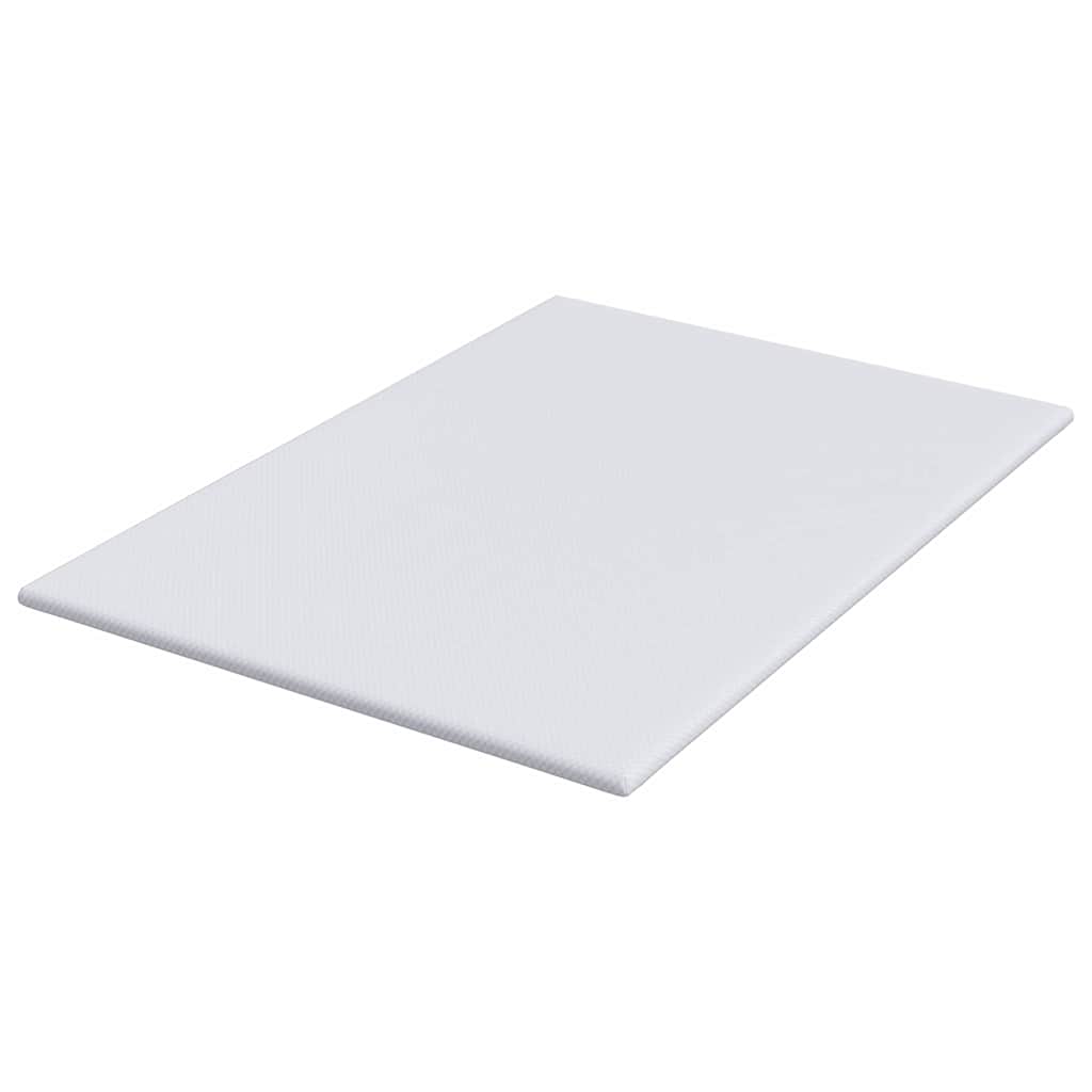 Matratzenpads Weiß 140 x 190 cm 100% Polyester Jacquardstoff