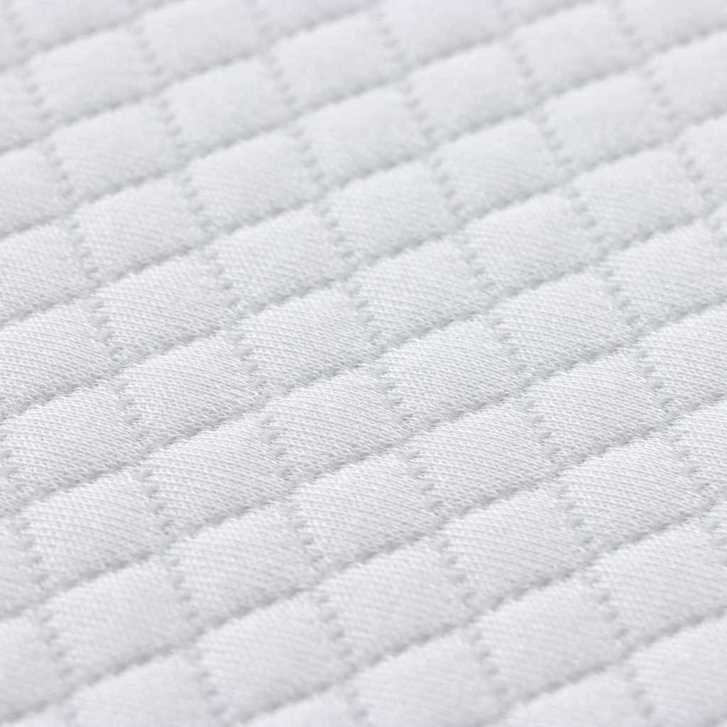 Matratzenpads Weiß 160 x 200 cm 100% Polyester Jacquardstoff