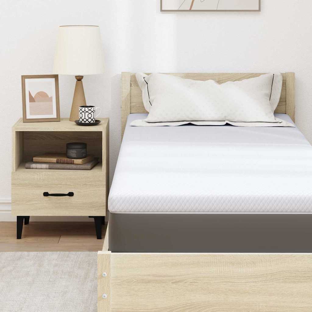 Matratzenpads Weiß 70 x 200 cm 100% Polyester Jacquardstoff