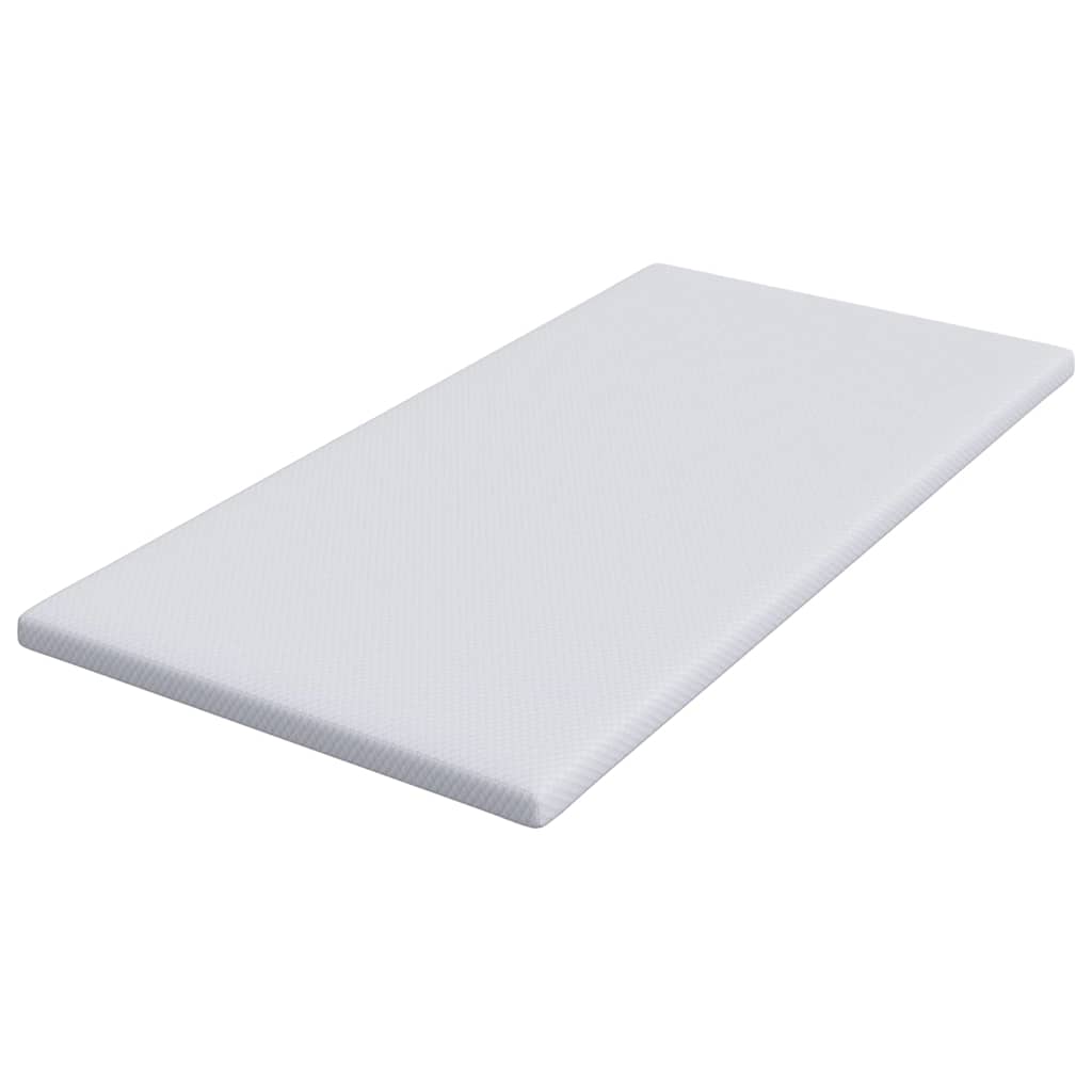 Matratzenpads Weiß 90 x 200 cm 100% Polyester Jacquardstoff