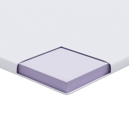 Matratzentopper aus Memory-Schaum 140 x 190 cm Thick Weich Weiß