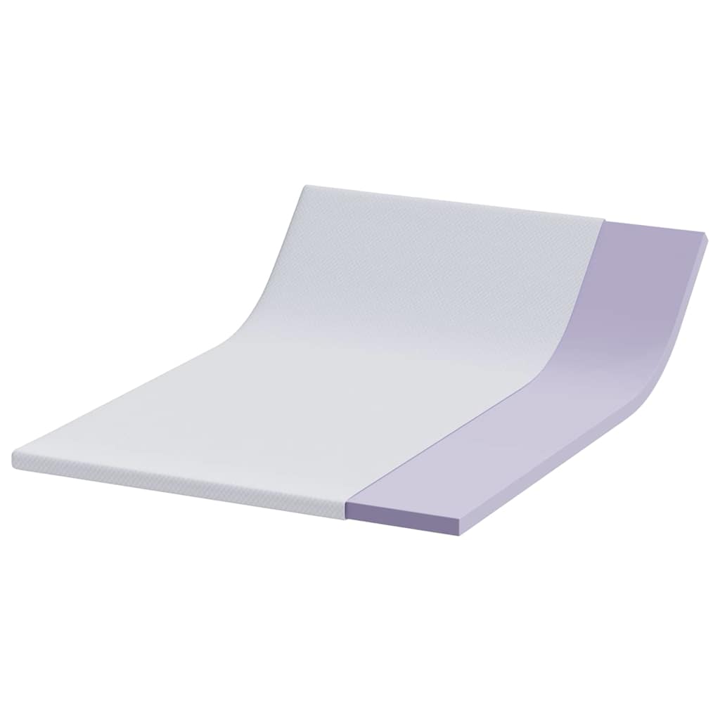 Matratzentopper aus Memory-Schaum 140 x 200 cm Thick Weich Weiß