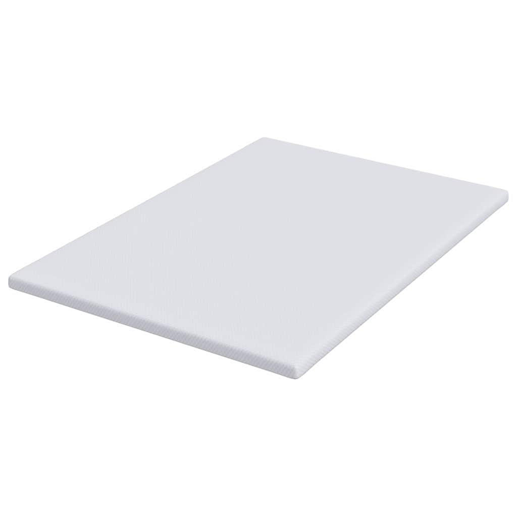 Matratzentopper aus Memory-Schaum 140 x 200 cm Thick Weich Weiß