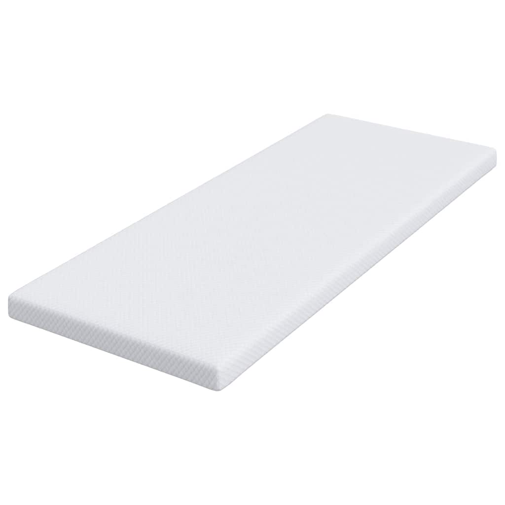 Matratzenpads Weiß 70 x 200 cm 100% Polyester Jacquardstoff