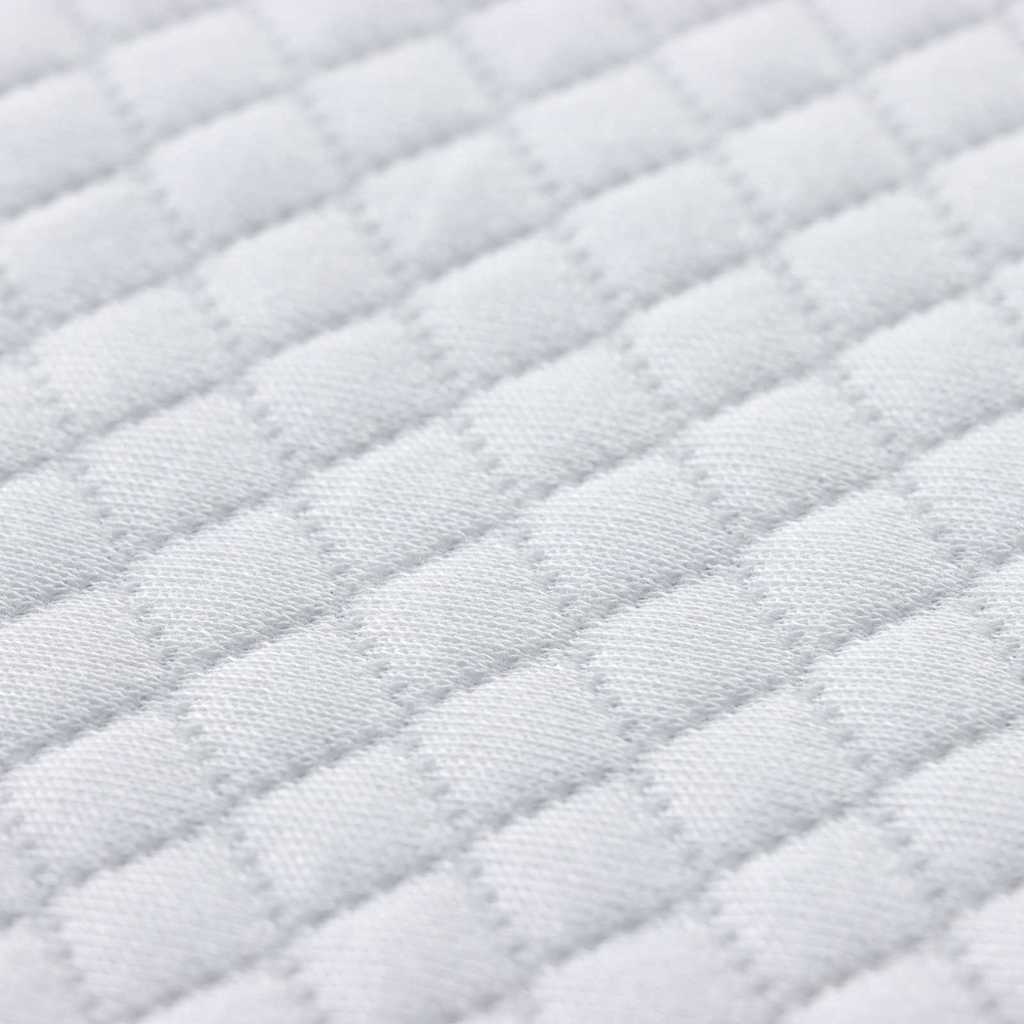 Matratzenpads Weiß 90 x 190 cm 100% Polyester Jacquardstoff