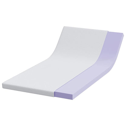 Matratzentopper aus Memory-Schaum 90 x 190 cm Thick Weich Weiß