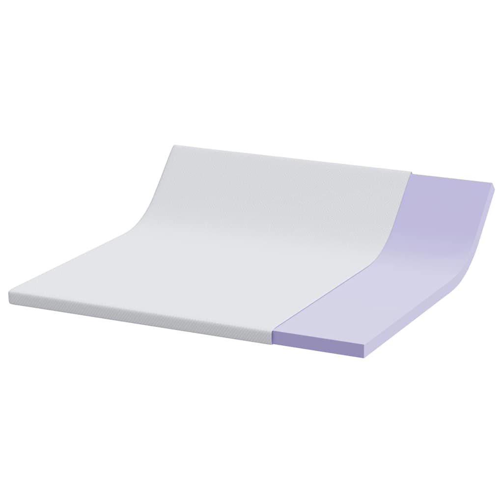 Matratzentopper aus Memory-Schaum 180 x 200 cm Thick Weich Weiß