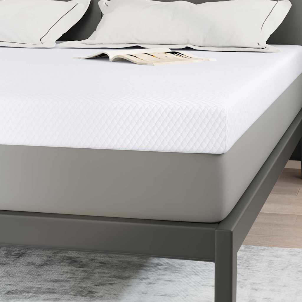 Matratzentopper aus Memory-Schaum 200 x 200 cm Thick Weich Weiß
