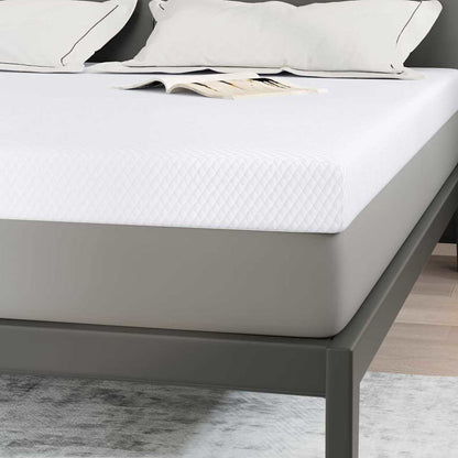 Matratzentopper aus Memory-Schaum 200 x 200 cm Thick Weich Weiß