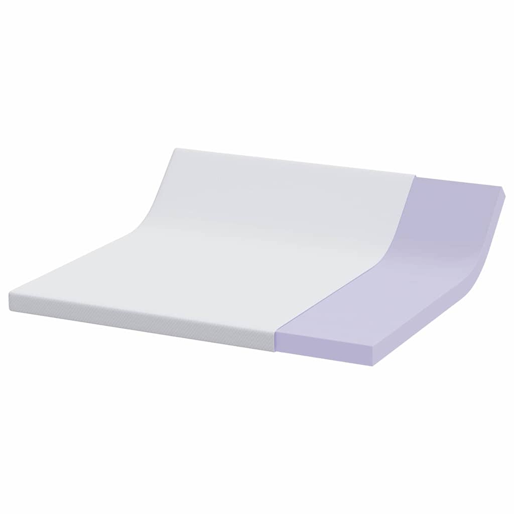 Matratzentopper aus Memory-Schaum 200 x 200 cm Thick Weich Weiß