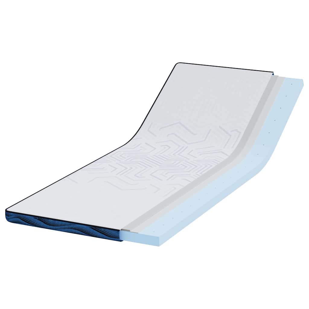 Matratzenpads Weiß und blau 80 x 200 cm Gel-Speicherschaum