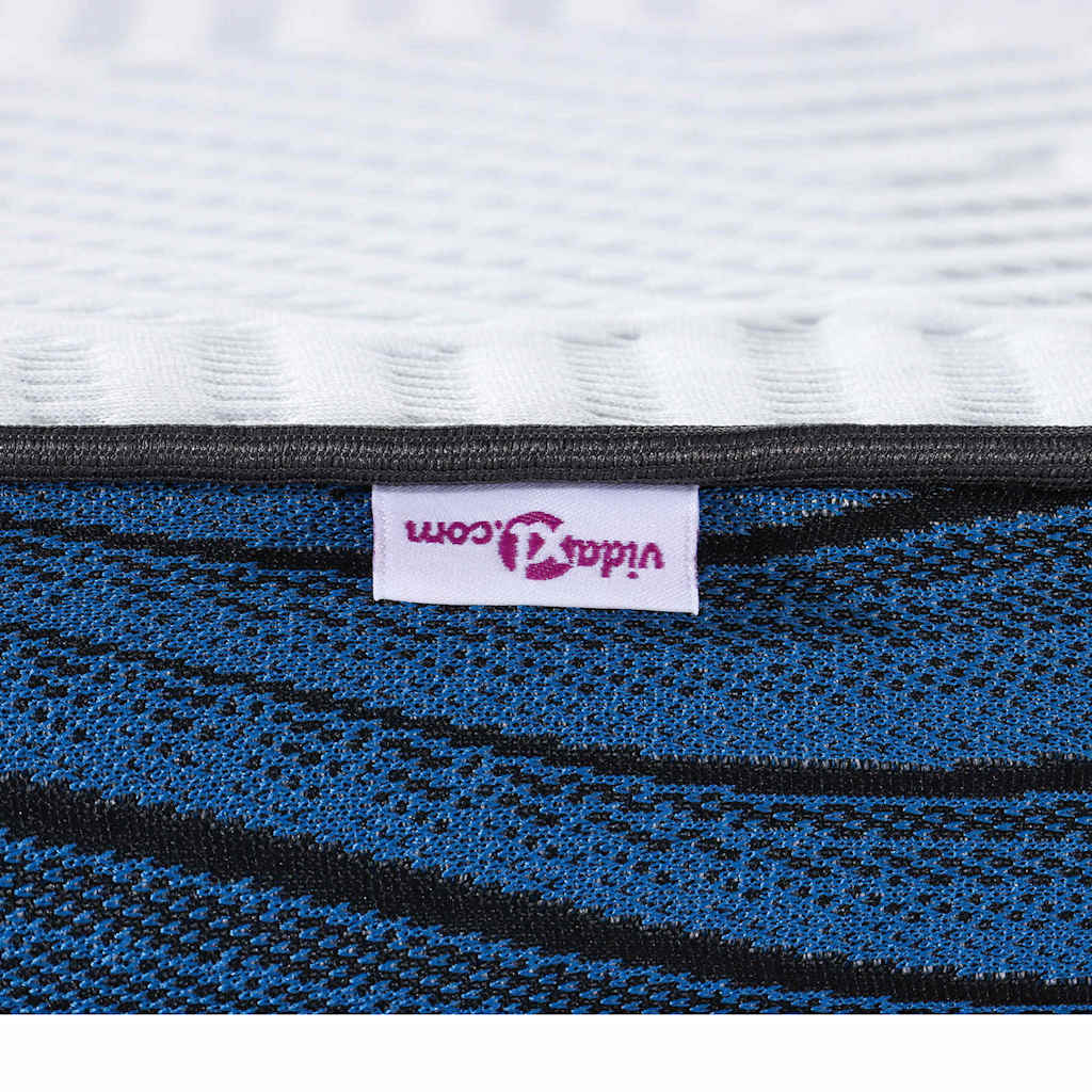 Matratzenpads Weiß und blau 90 x 190 cm Gel-Speicherschaum