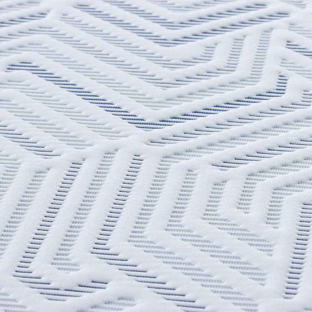 Matratzenpads Weiß und blau 120 x 200 cm Gel-Speicherschaum