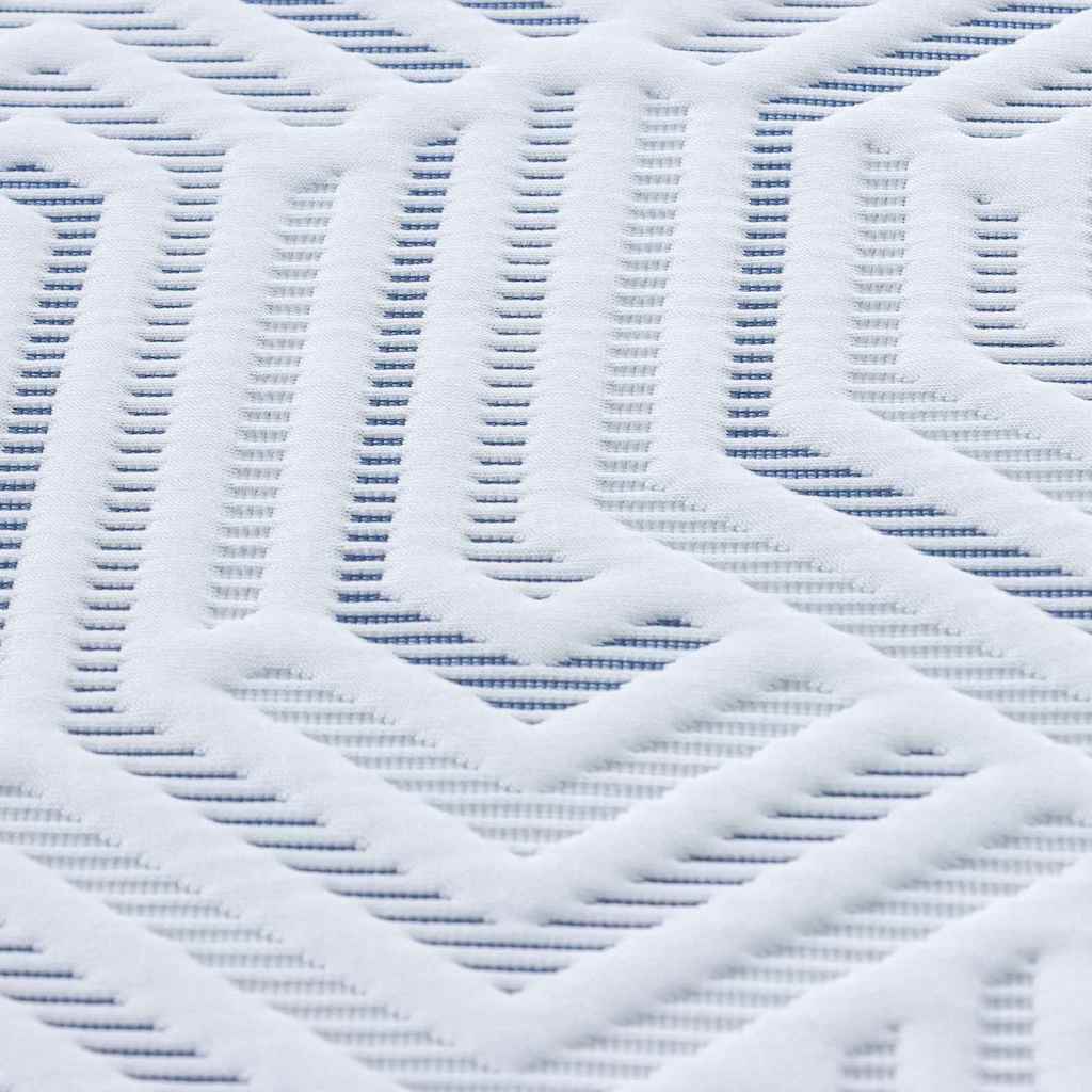 Matratzenpads Weiß und blau 180 x 200 cm Gel-Speicherschaum