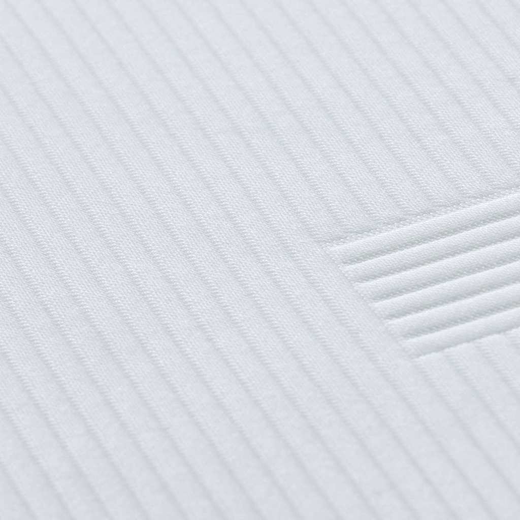 Matratzenauflage Weiß 160 x 200 cm Jacquard-Stoff