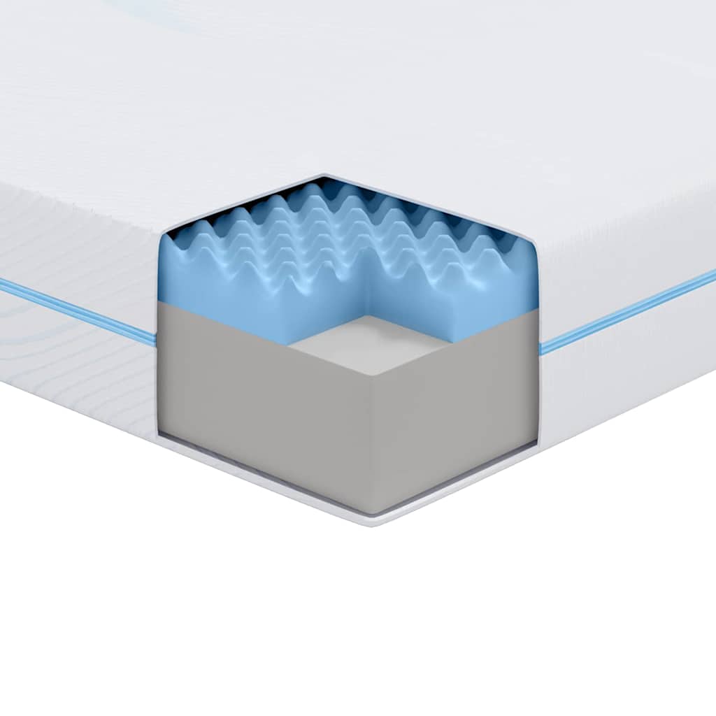 Matratze Weiß 140 x 200 cm der Schaum