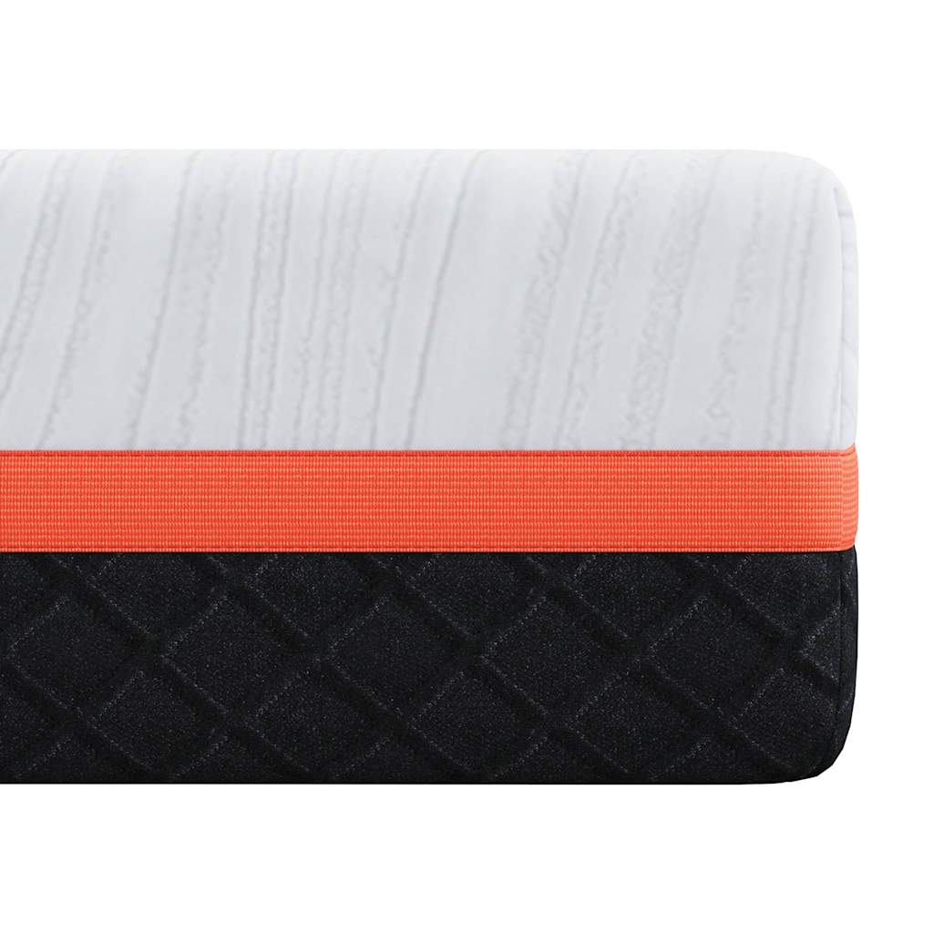 Matratze Weiß und Grau 180 x 200 cm Memory Foam