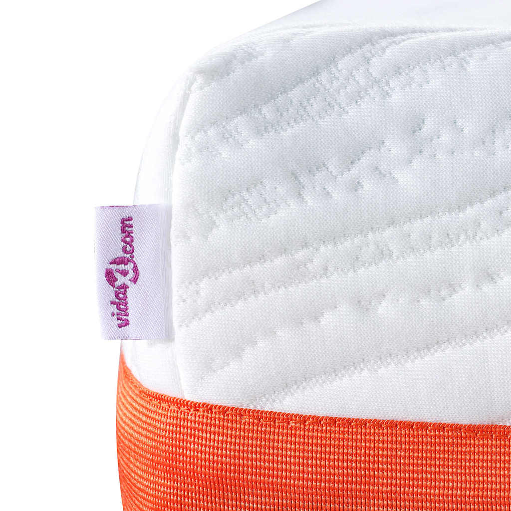 Matratze Weiß und Grau 200 x 200 cm Memory Foam