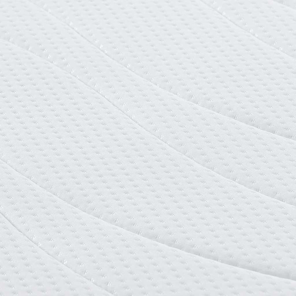 Matratze Weiß 80 x 160 cm Jacquard-Stoff