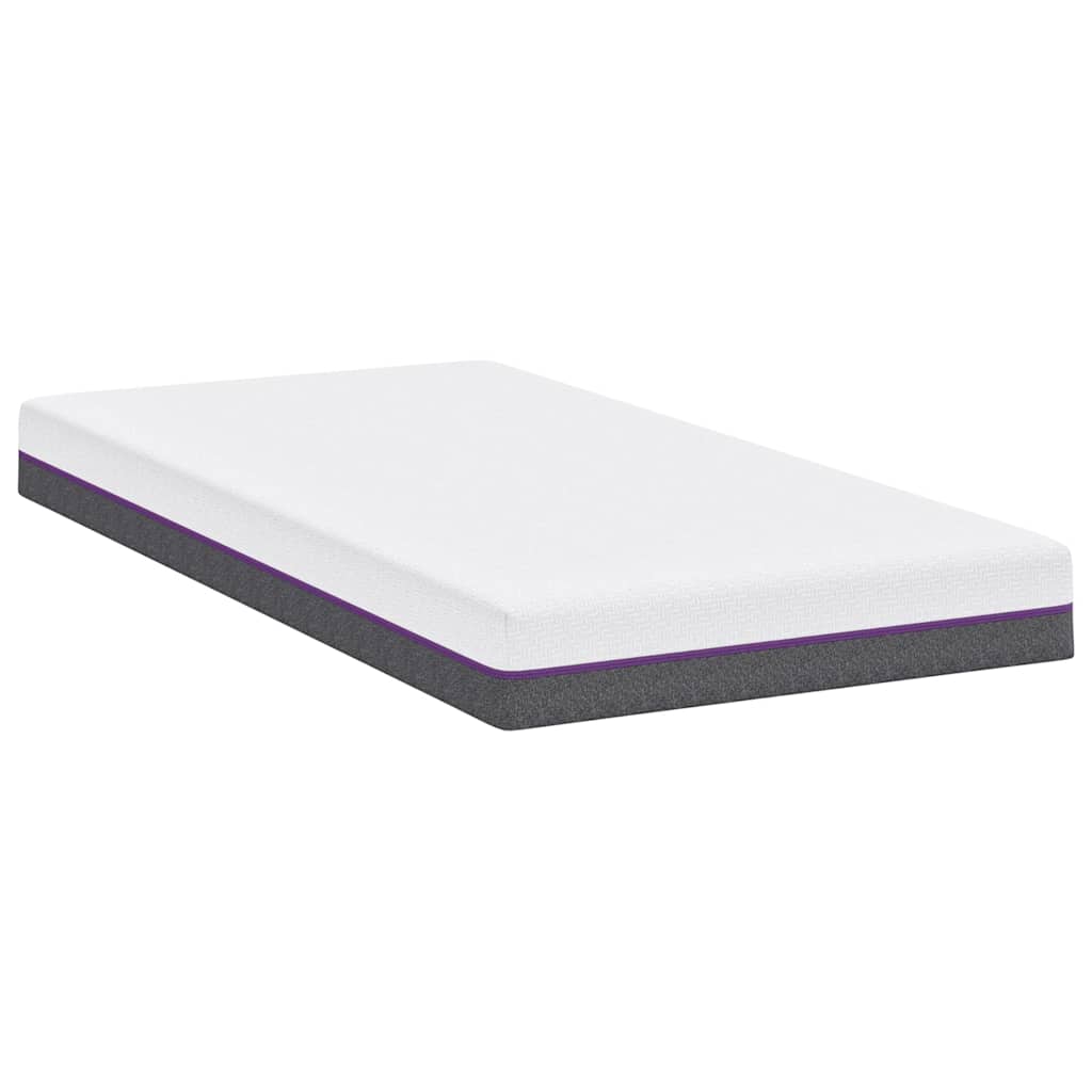 Matratze Weiß und Grau 100 x 200 cm Memory Foam