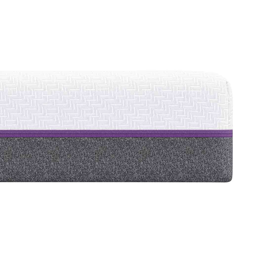 Matratze Weiß und Grau 100 x 200 cm Memory Foam