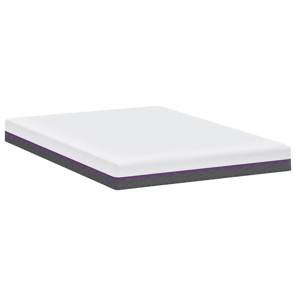Matratze Weiß und Grau 140 x 200 cm Memory Foam