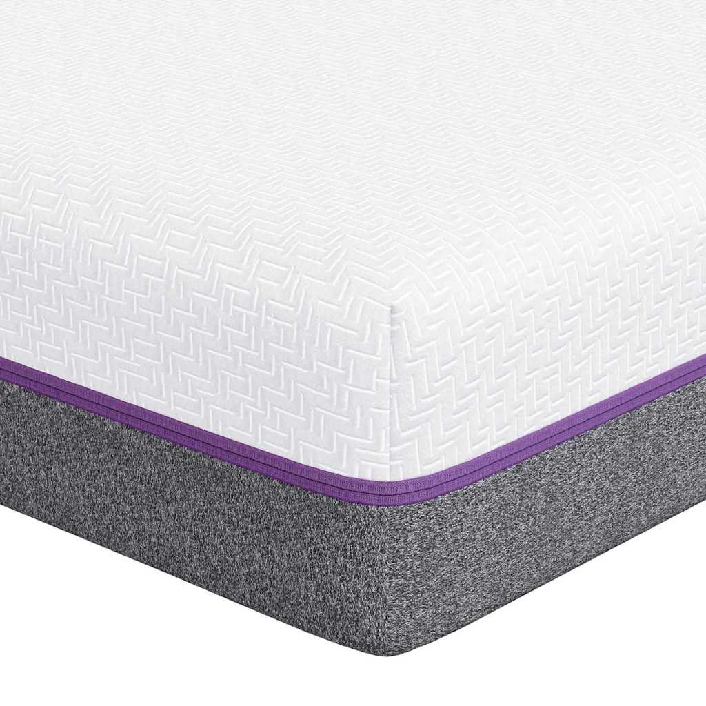 Matratze Weiß und Grau 180 x 200 cm Memory Foam