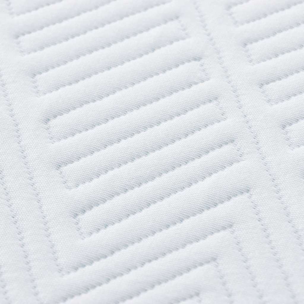 Matratze Weiß und Blau 70 x 200 cm Jacquard-Stoff