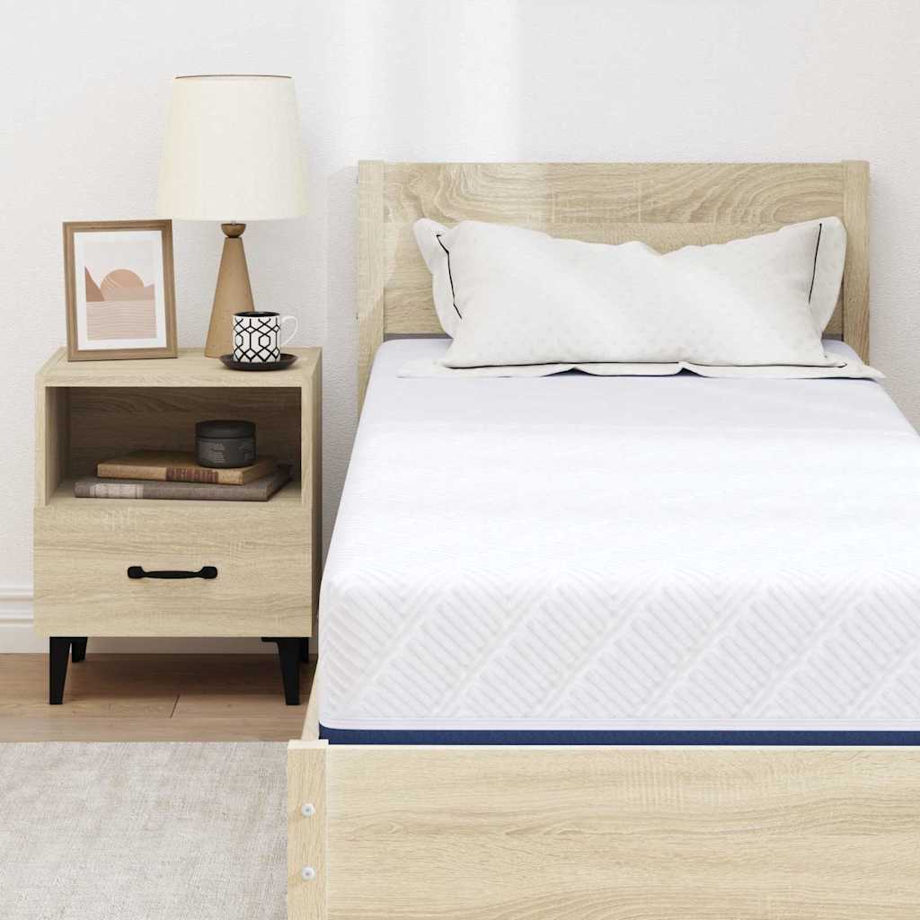 Matratze Weiß und Blau 80 x 200 cm Gel-Speicherschaum