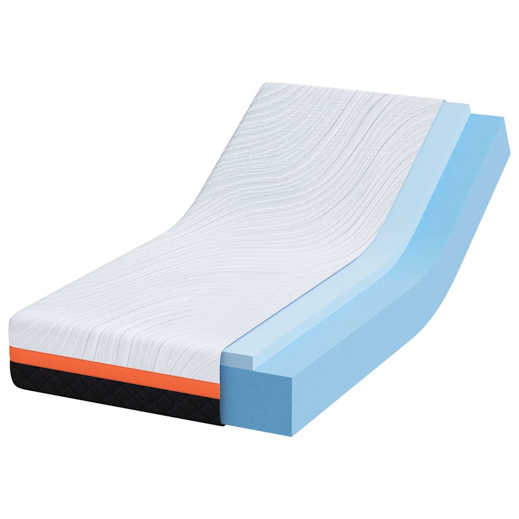 Matratze Weiß und Grau 80 x 160 cm Gel-Speicherschaum