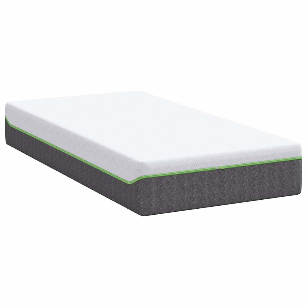 Matratze Weiß und Grau 80 x 160 cm Taschenfeder