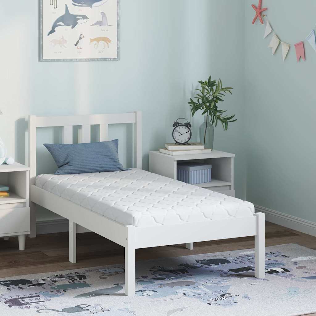 Matratze Weiß 60 x 120 cm Jacquard-Stoff