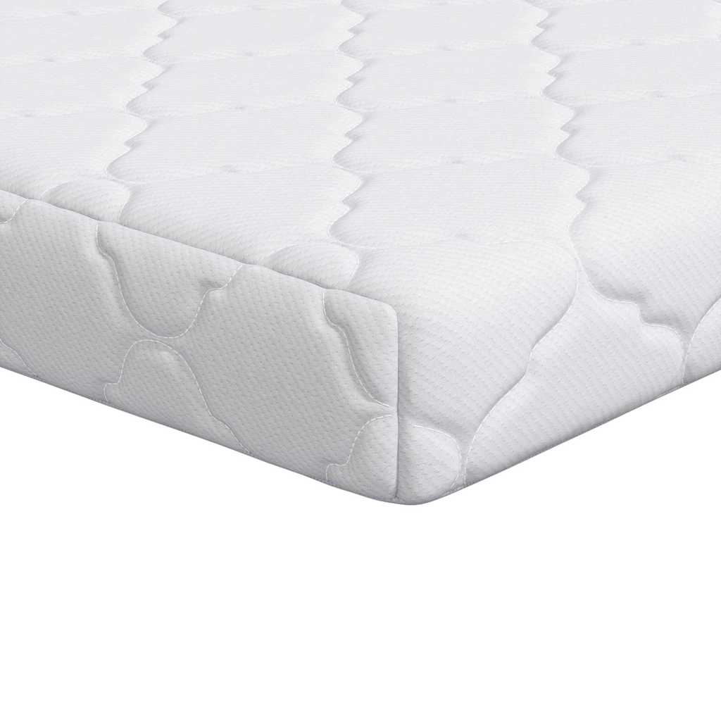 Matratze Weiß 80 x 160 cm Jacquard-Stoff