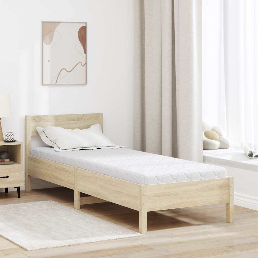Matratze Weiß 70 x 200 cm Jacquard-Stoff