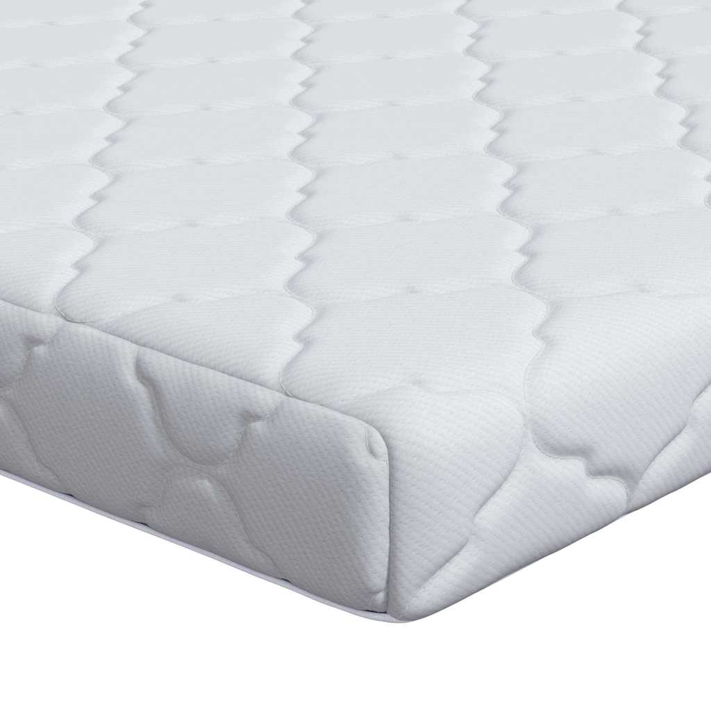 Matratze Weiß 100 x 200 cm Jacquard-Stoff