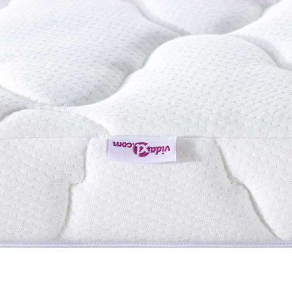 Kokosnuss Topper Weiß 70 x 200 cm Jacquard-Stoff