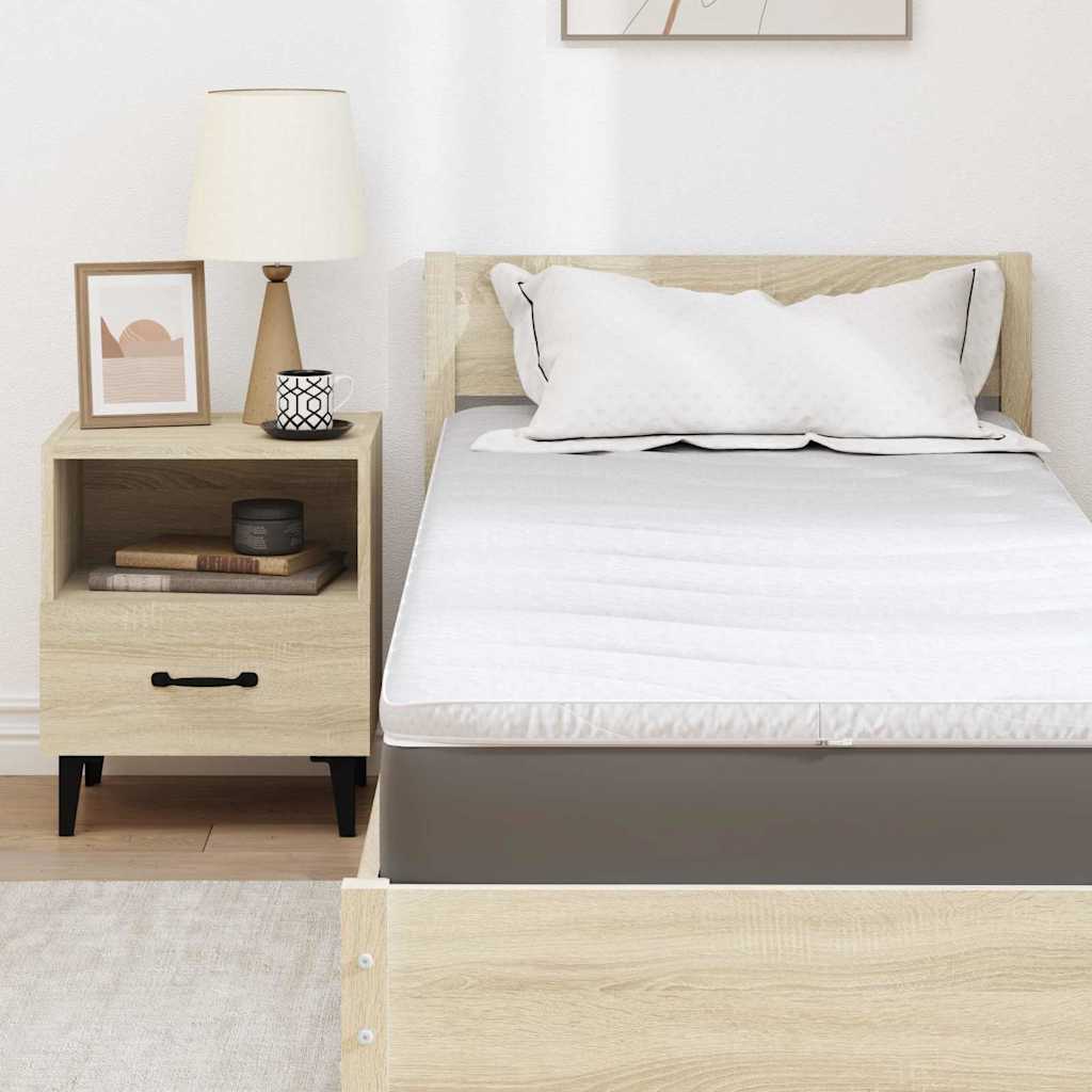 Matratzenpads Weiß 80 x 200 cm Latex