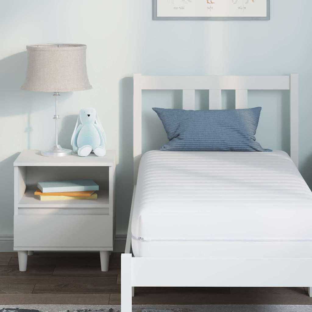 Matratze mit Kokosnusschicht Weiß 60 x 120 cm Taschenfeder