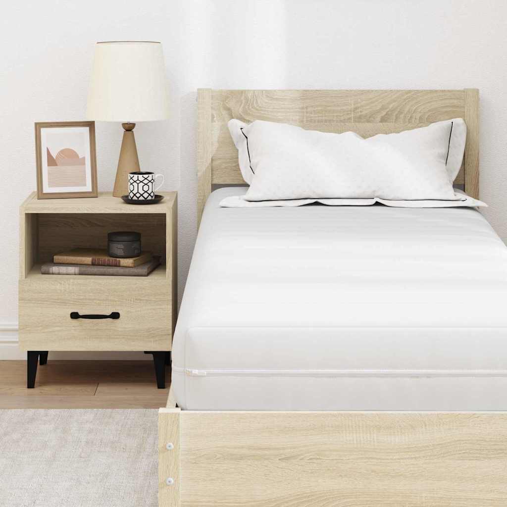 Matratze mit Kokosnusschicht Weiß 70 x 200 cm Taschenfeder