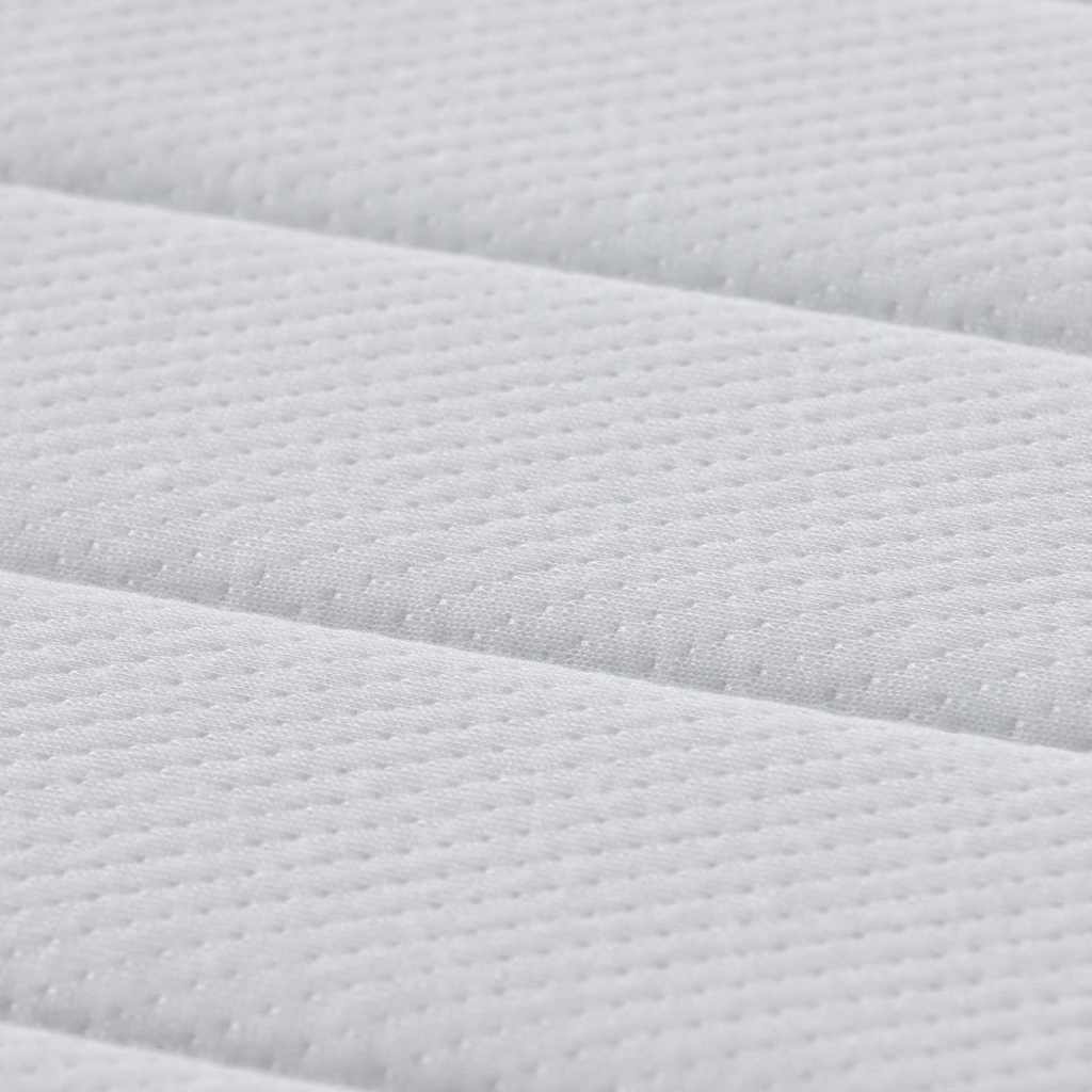 Matratze mit Kokosnusschicht Weiß 100 x 200 cm Taschenfeder