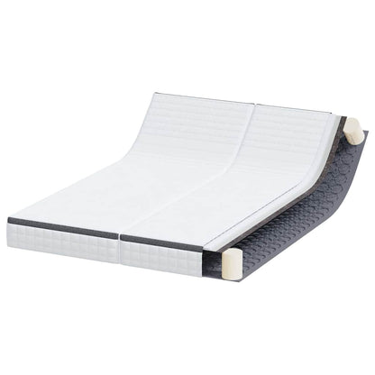 Matratze 2 stk. Mittelweich 70 x 190 cm Weiß und Grau