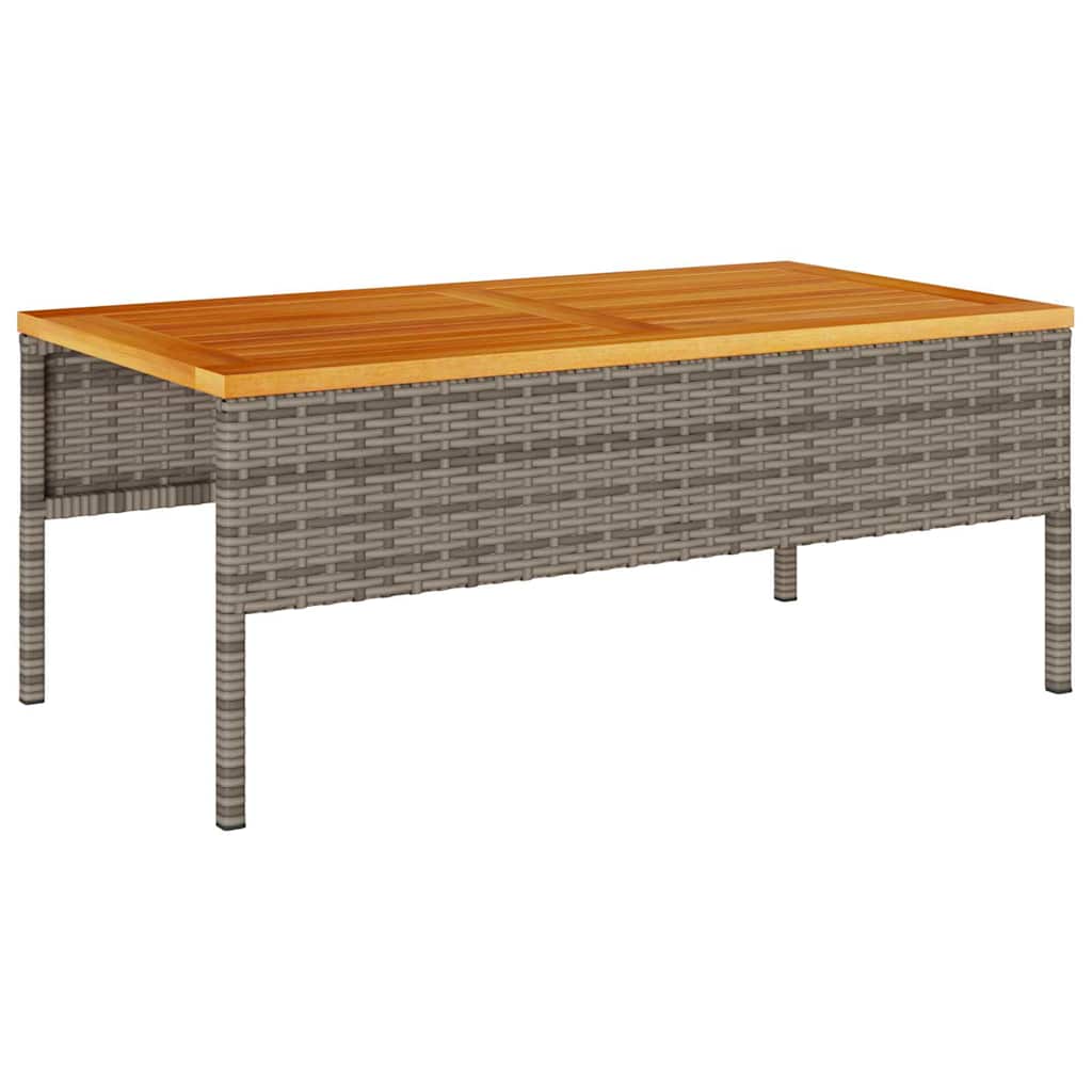 Gartensofa-set mit Kissen 6 pcs Grau und Dunkelgrau Poly-Rattan