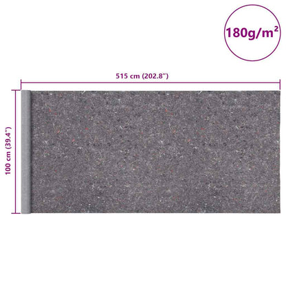Rutschfestes Malervlies 5 m 180 g/m² Grau