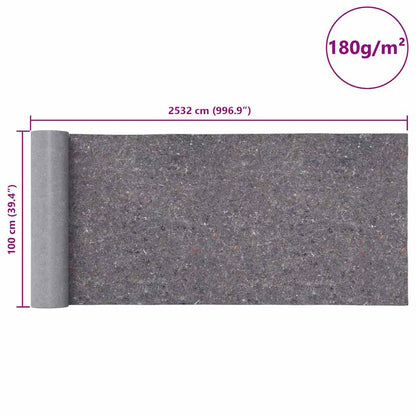 Rutschfestes Malervlies 25 m 180 g/m² Grau